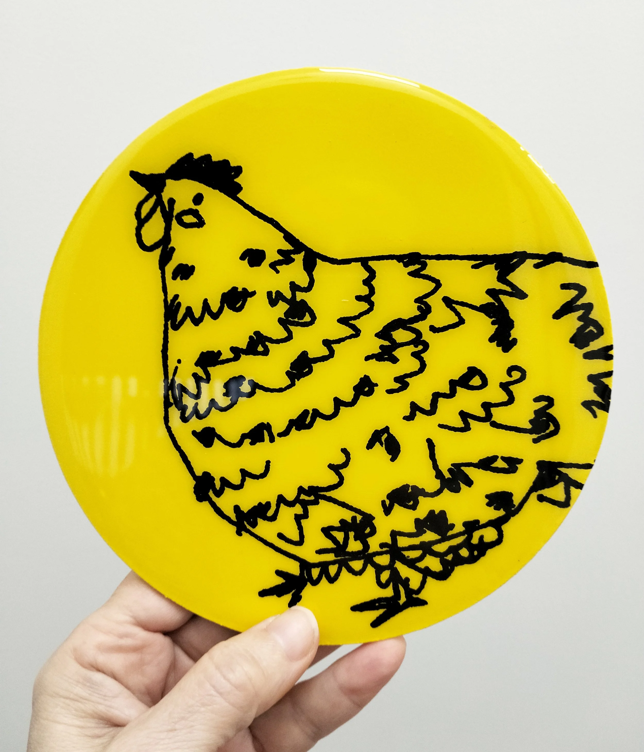 15cm round-LuLu-$150-screen printing on wood with resin.jpg