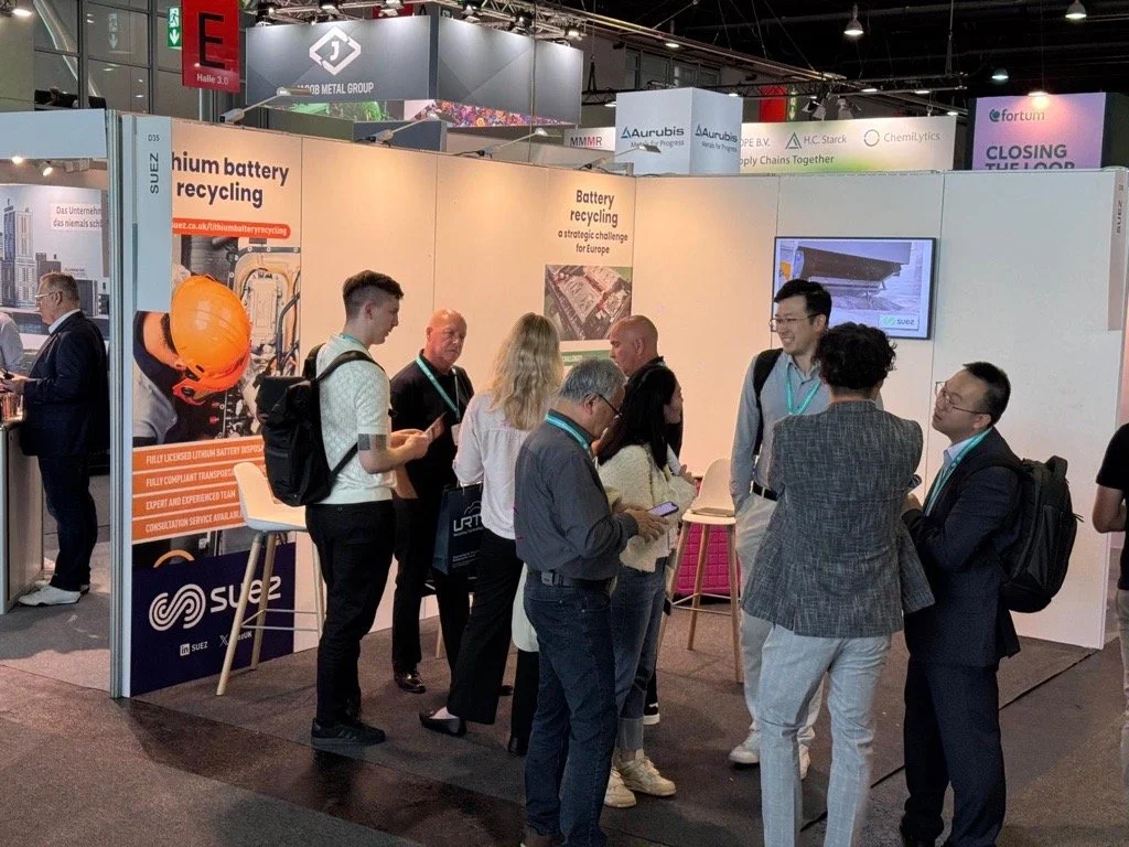 Lithium team exhibit at Battery Recycling Expo, Frankfurt