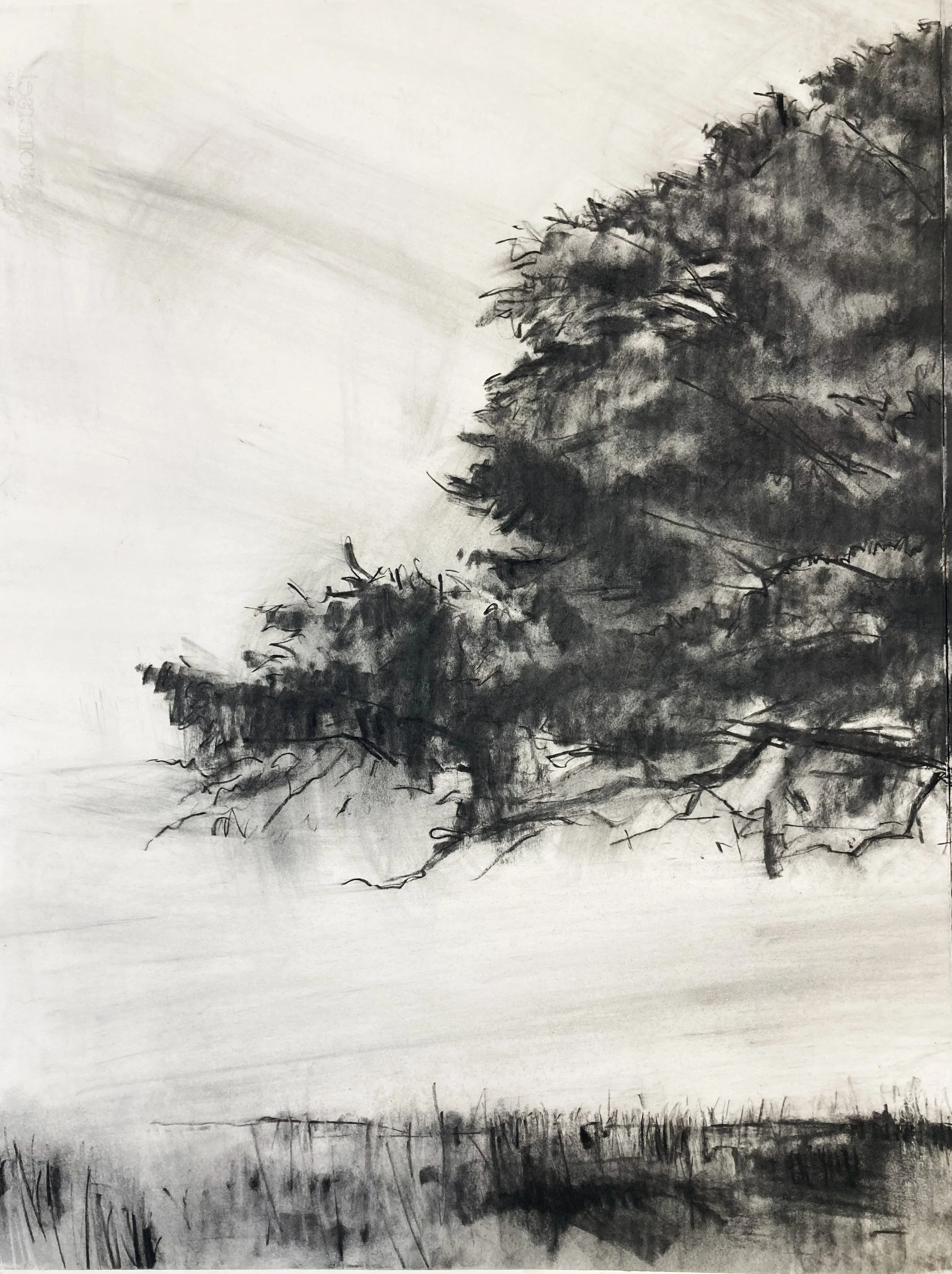 Trees Above Burdale (2025, 2280x1695mm 760mm)