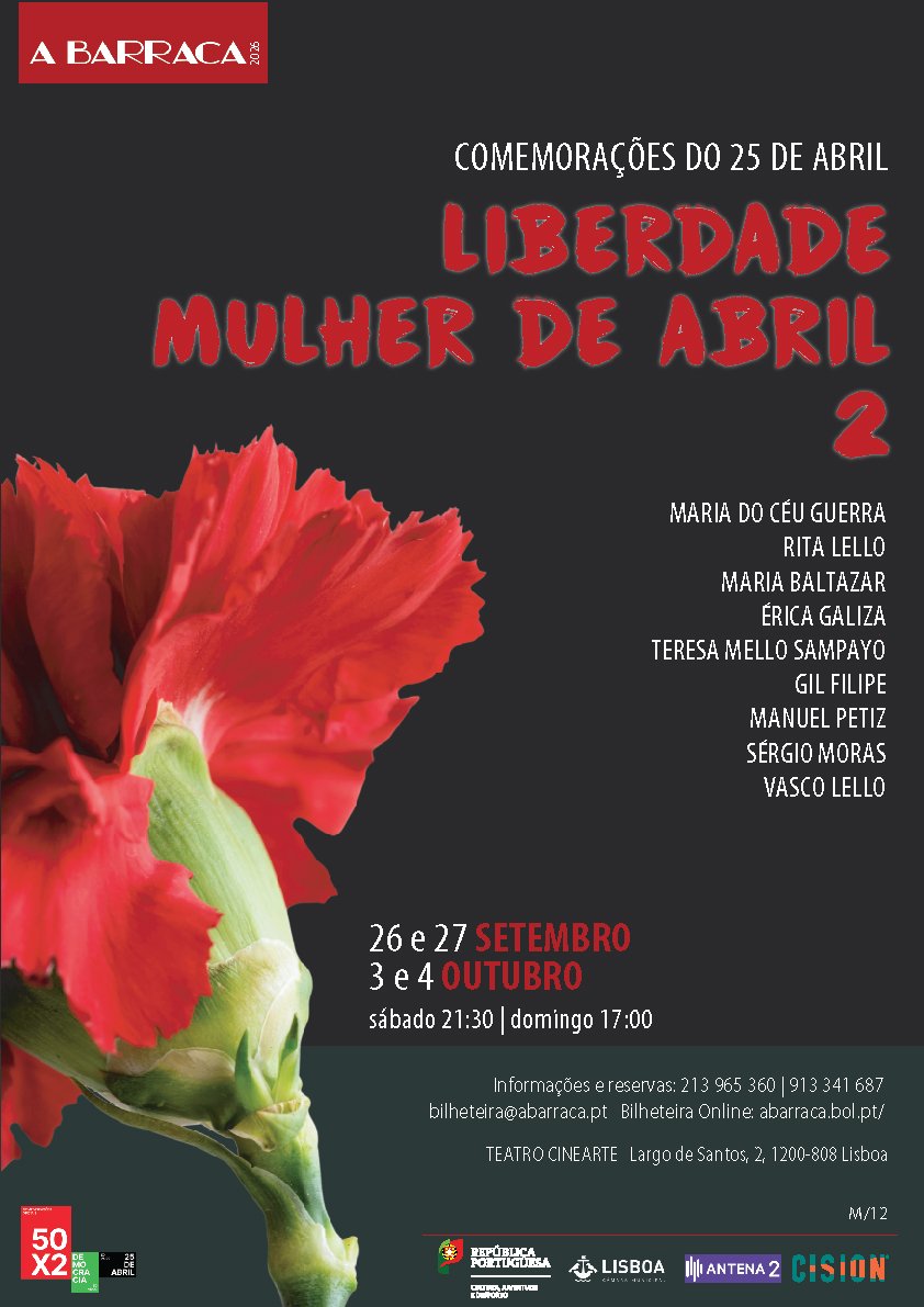 2026. Liberdade, Mulher de Abril