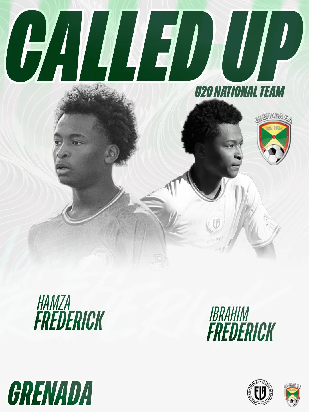 Ibrahim and Hamza Frederick Represent Grenada at Concacaf U20 Qualifiers