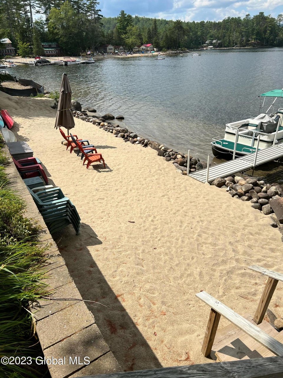If the rain cooperates, enjoy your private beach!