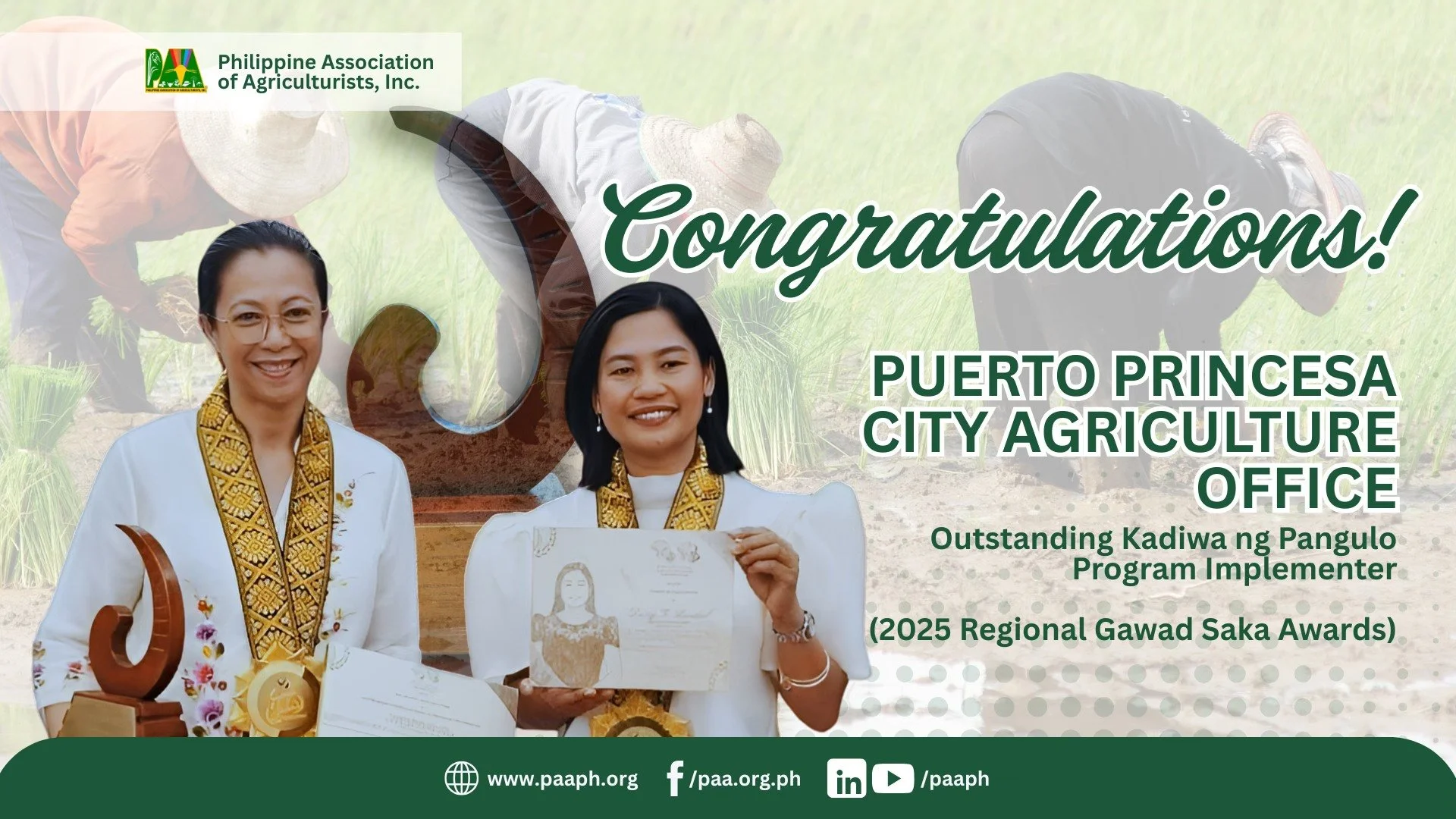 Puerto Princesa LGU is the 2025 Institutional Kadiwa ng Pangulo Awardee