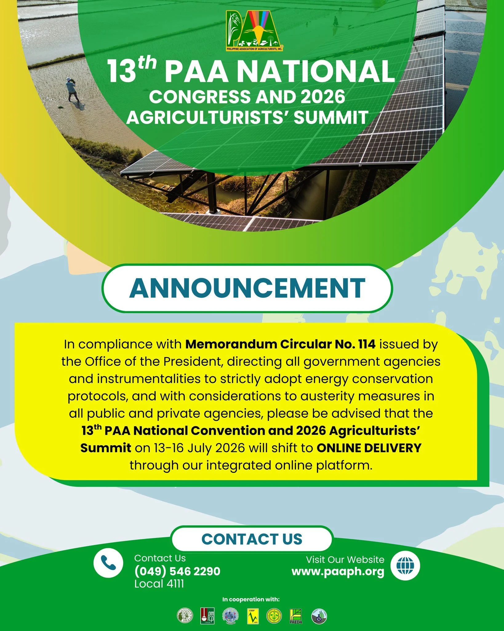 13th PAA Convention Shifts to Online Delivery