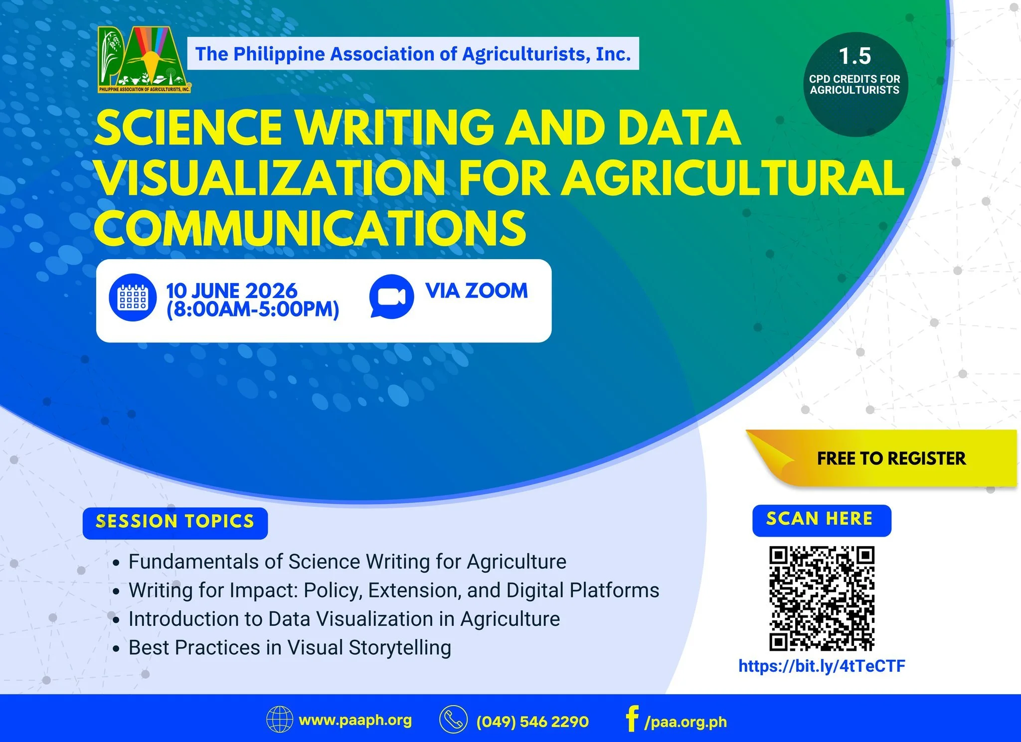 Free to Register: PAA Webinar on Science Writing and Data Visualization