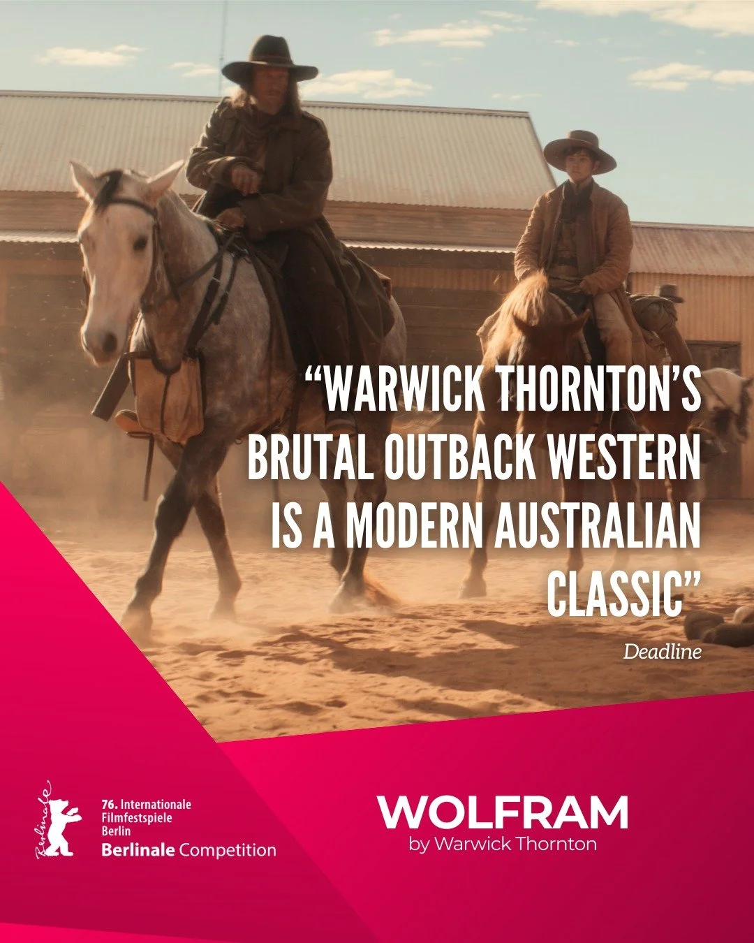 WOLFRAM by Warwick Thornton is "a modern Australian classic" (Deadline)! Read all the reviews below... 🔥

DEADLINE:
&ldquo;Warwick Thornton&rsquo;s Brutal Outback Western Is A Modern Australian Classic&rdquo;
&ldquo;Wolfram is a masterful 