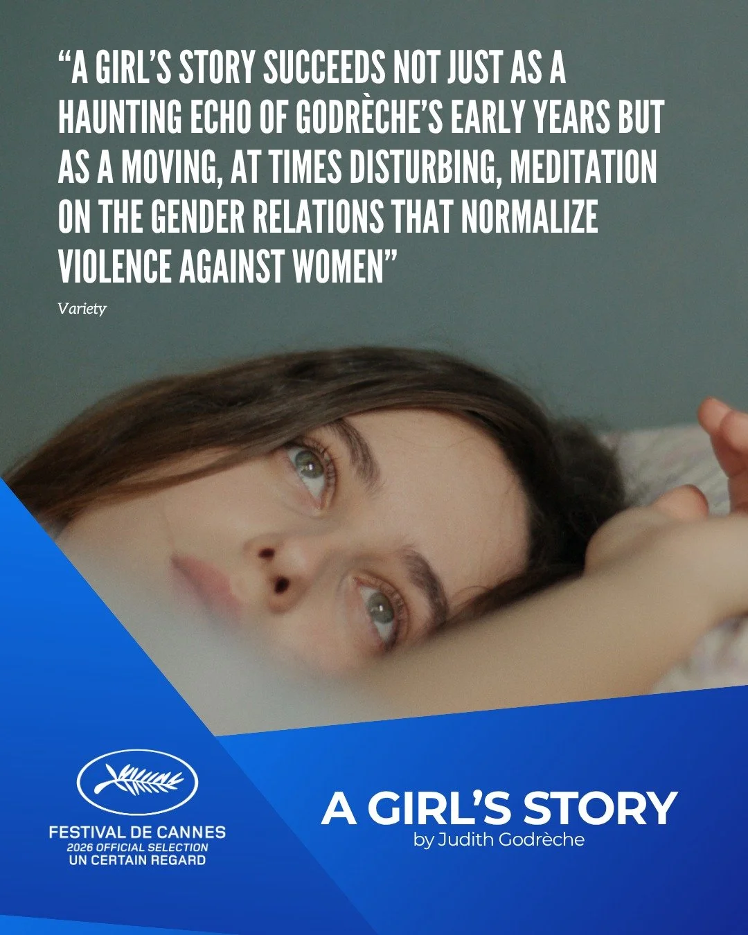 First reviews are in for Judith Godr&egrave;che's A GIRL'S STORY! ❤️

VARIETY
&ldquo;The actress-turned-filmmaker &mdash; and face of #MeToo in France &mdash; doesn&rsquo;t shy away from
hard truths in a coming-of-age drama featuring a strong perform