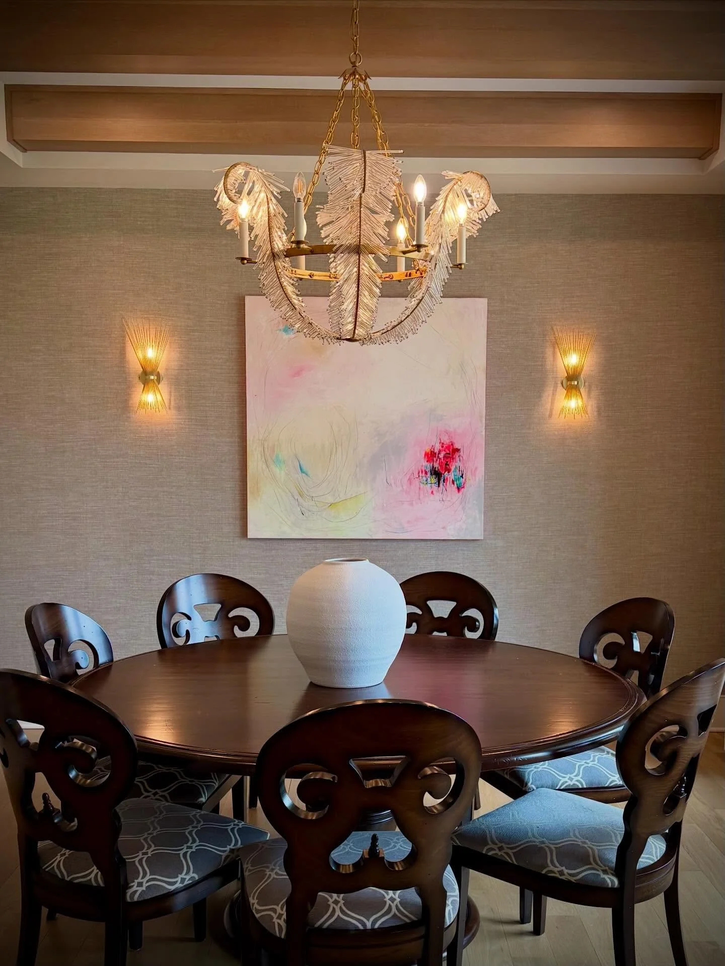 Happy to see my painting in its new home @clmurphy76 Enjoy! #abstract #abstractpainting #chicagoartist