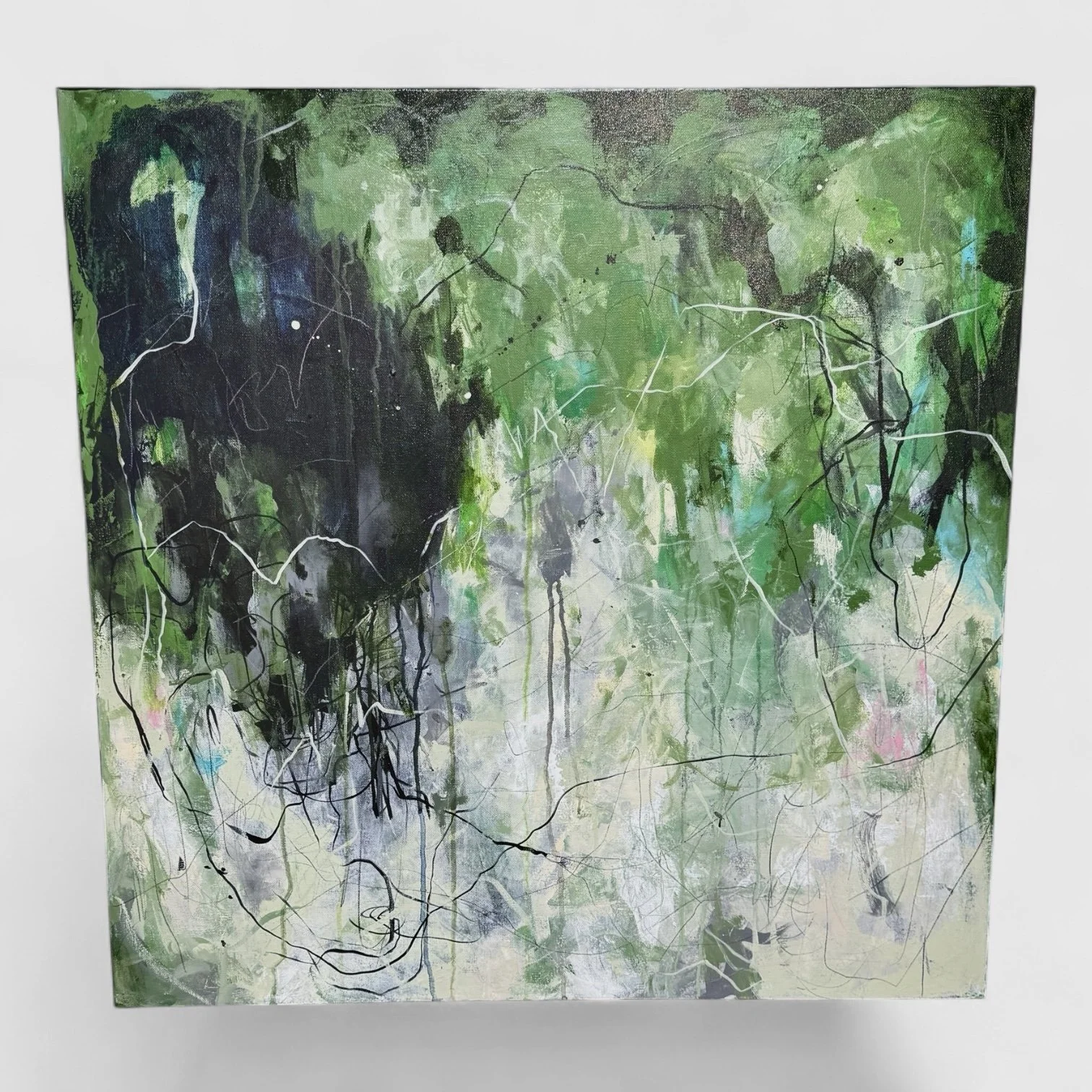 Verdant Silence, 36"x36"x2"