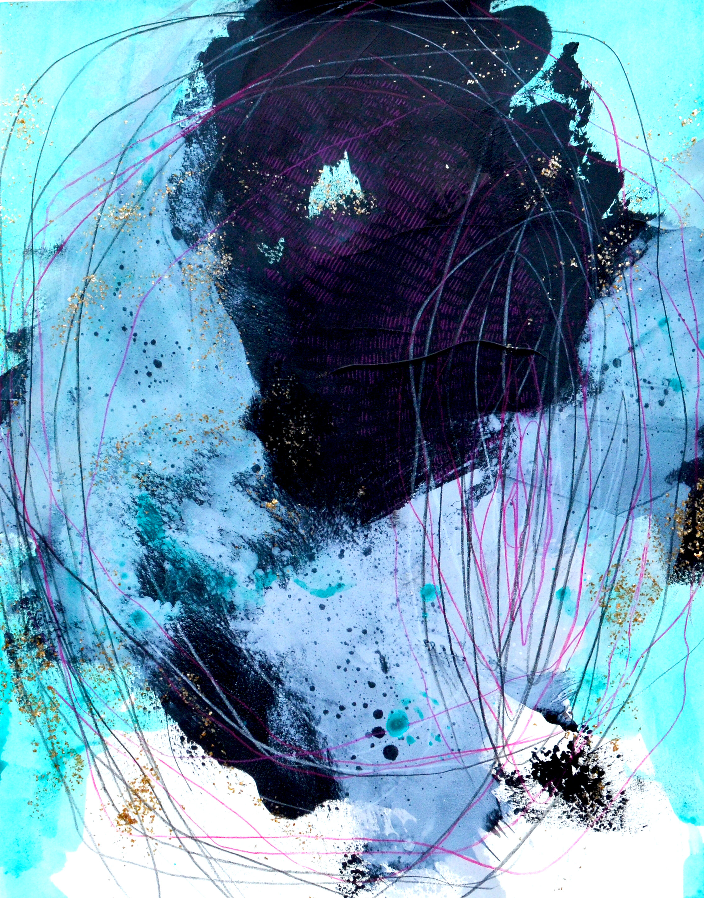 Abstract - Mixed Media on Paper