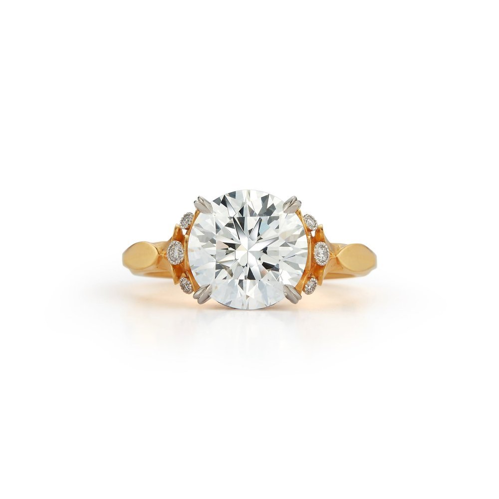 twmcclelland, McTeigue & McClelland, mc2jewels, Tim McClelland, Great Barrington MA. Wildflower collection. Elegant, artistic, unique diamond rings by master jeweler Tim TWM. Gold, platinum.