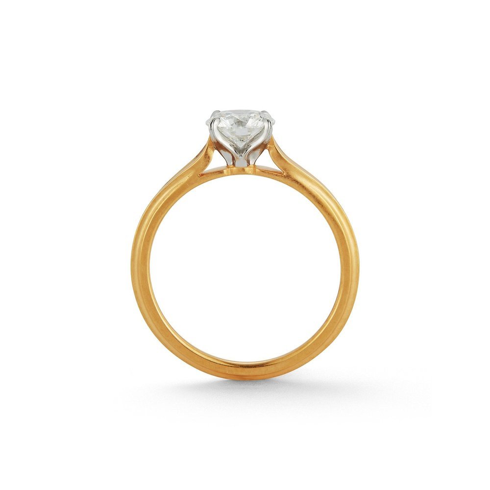 Wildflower collection. Delicate, elegant, artistic, original, beautiful, balanced, handcrafted, unique, diamond engagement rings from master fine jeweler Tim of TW McClelland TWM. Gold and platinum.