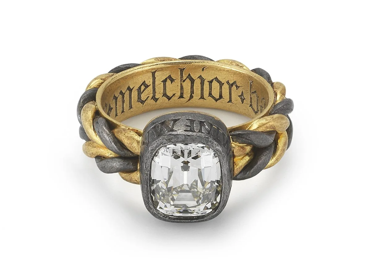 9609_A Barrington Cut Diamond Magi Ring, Iron YG Studz.jpg