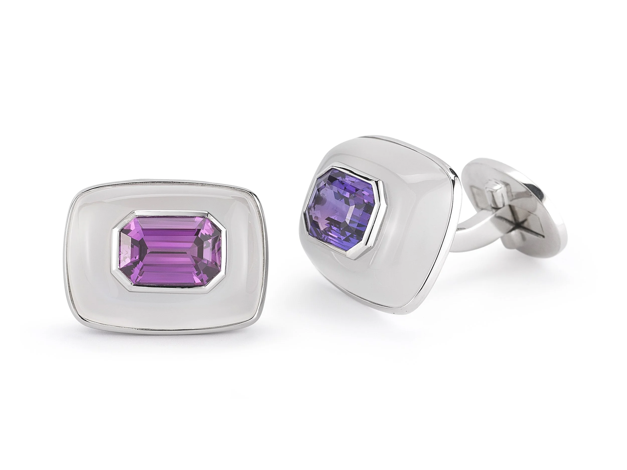31104 Pink Purple Sapphire Moonstone Cufflinks Studz.jpg