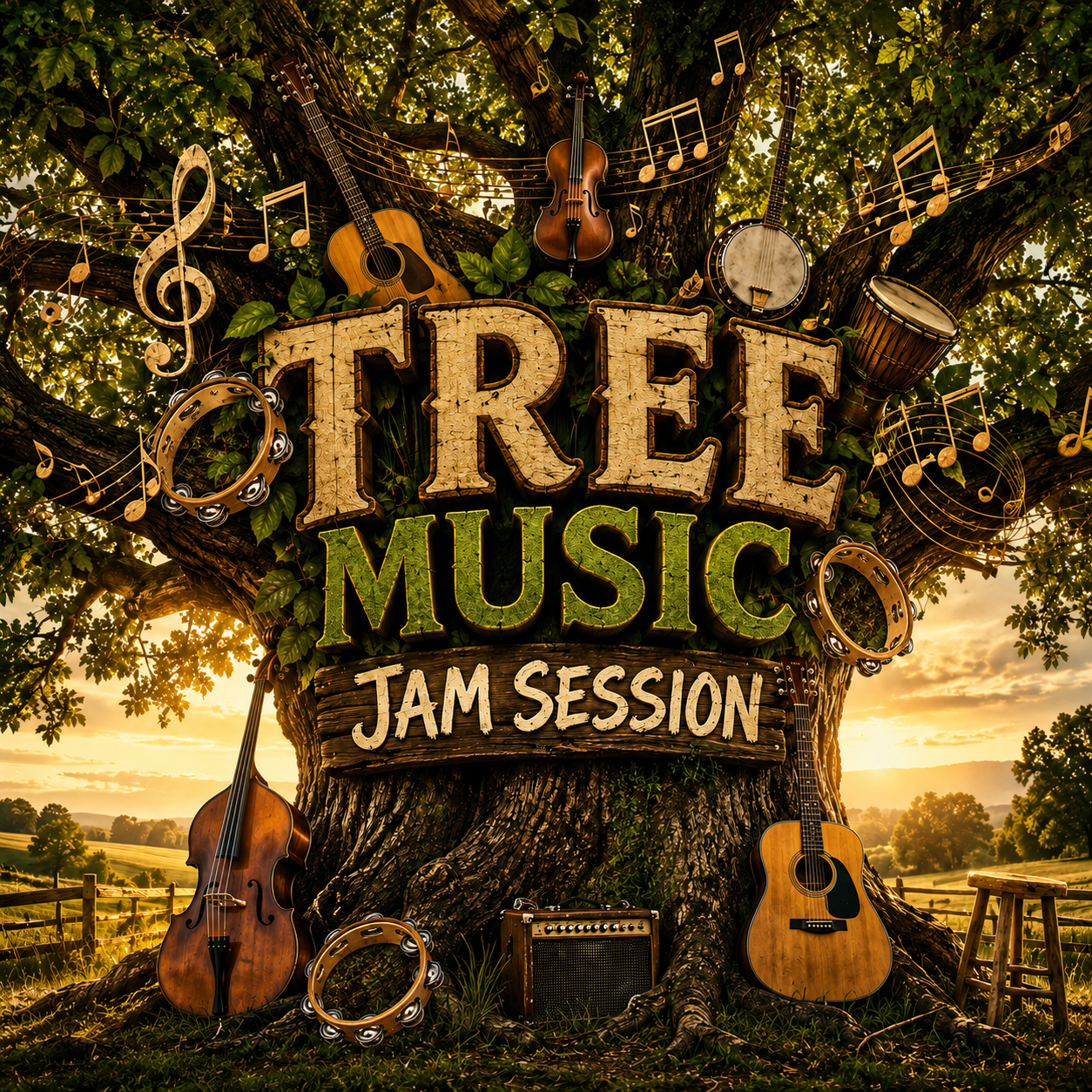 Tree Music Jam Session