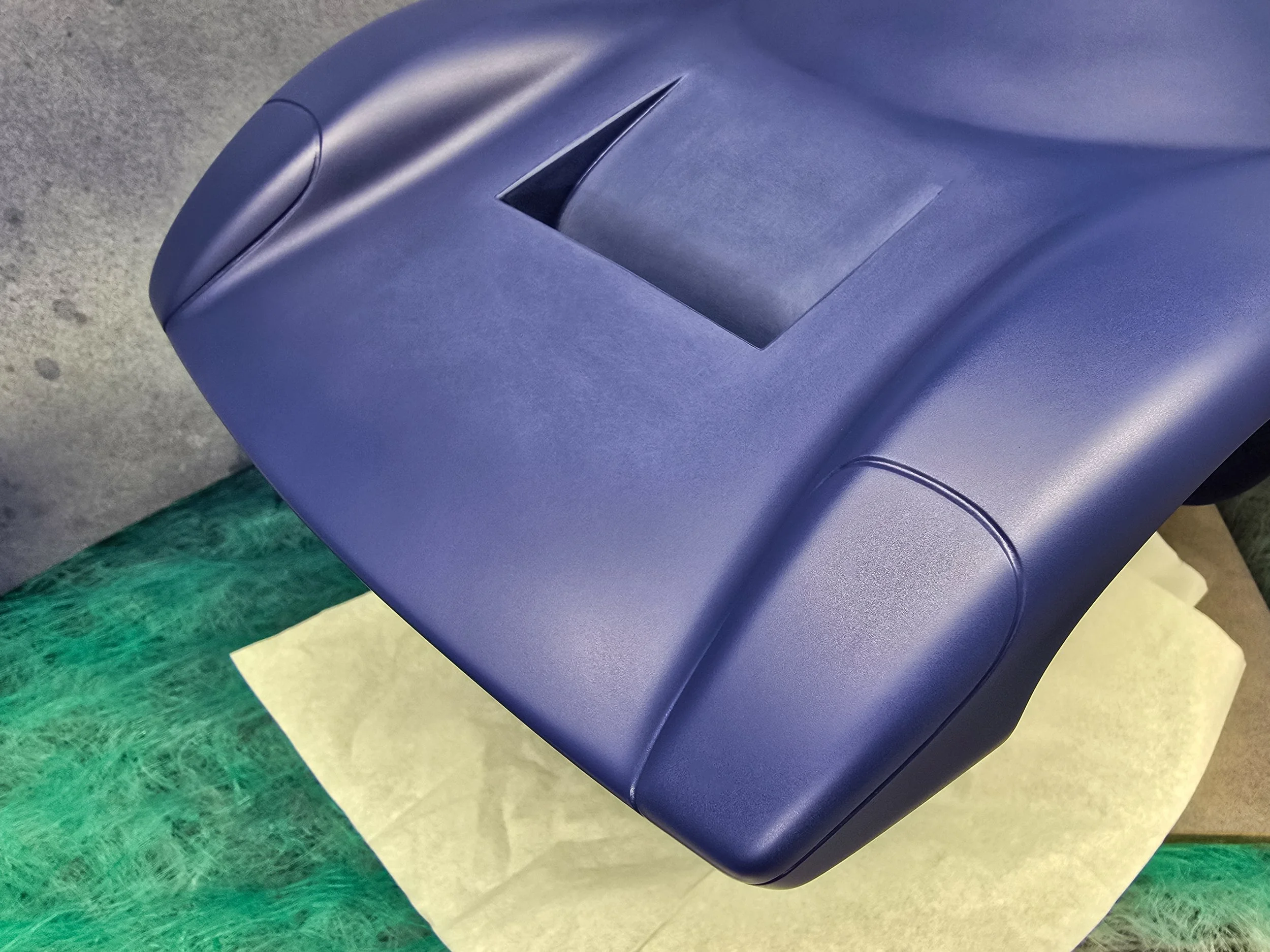 cropped front view of Co-Hog Lola T70 during restoration