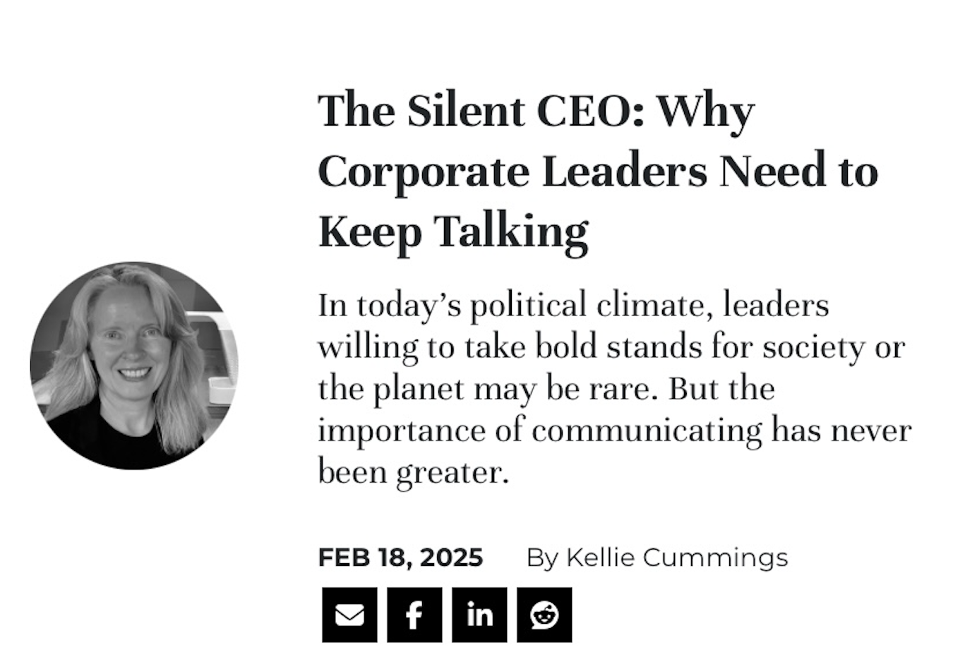 The Silent CEO: Why Corporate Leaders Need to Keep Talking</span>