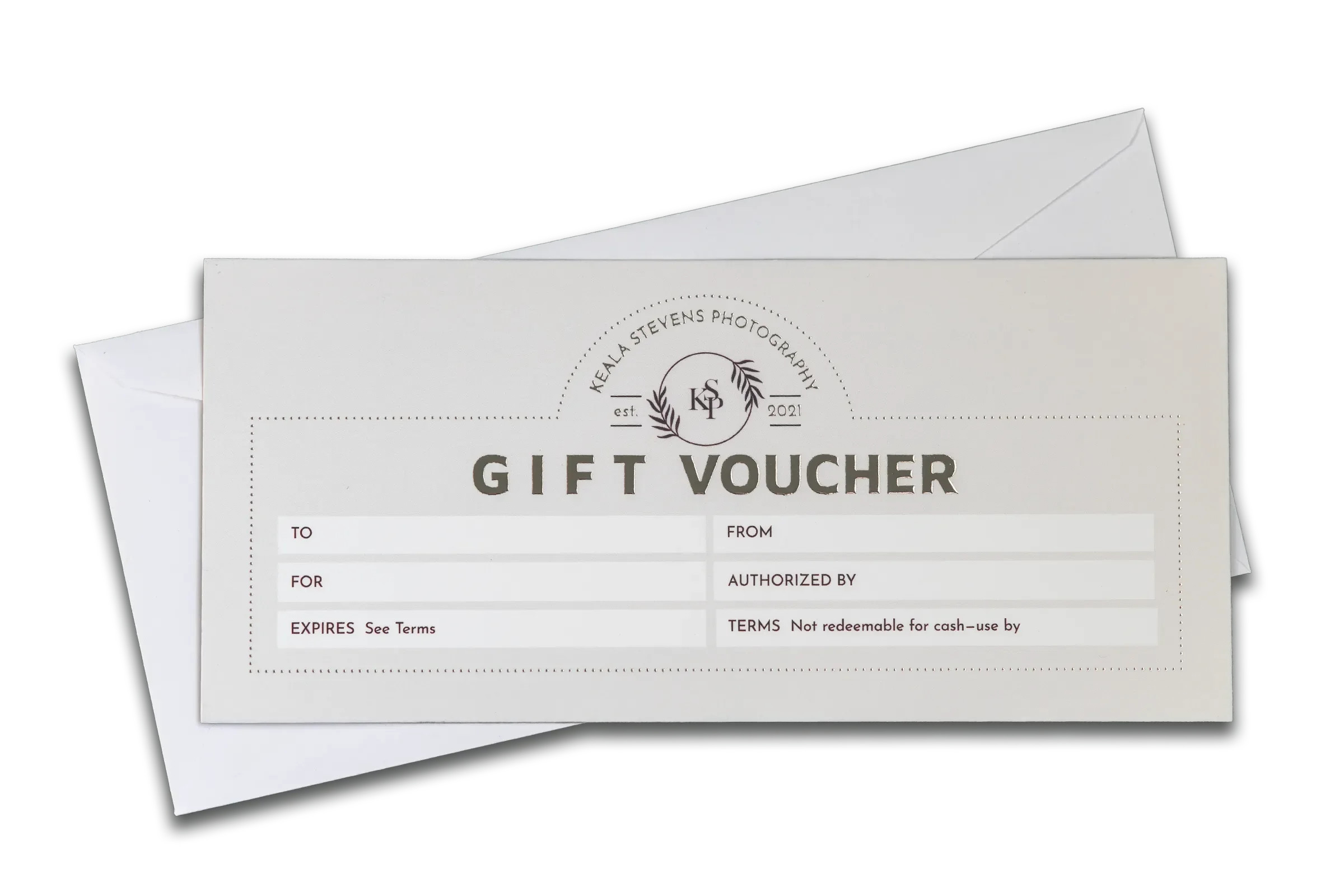 A gift voucher from Keala Stevens Photography