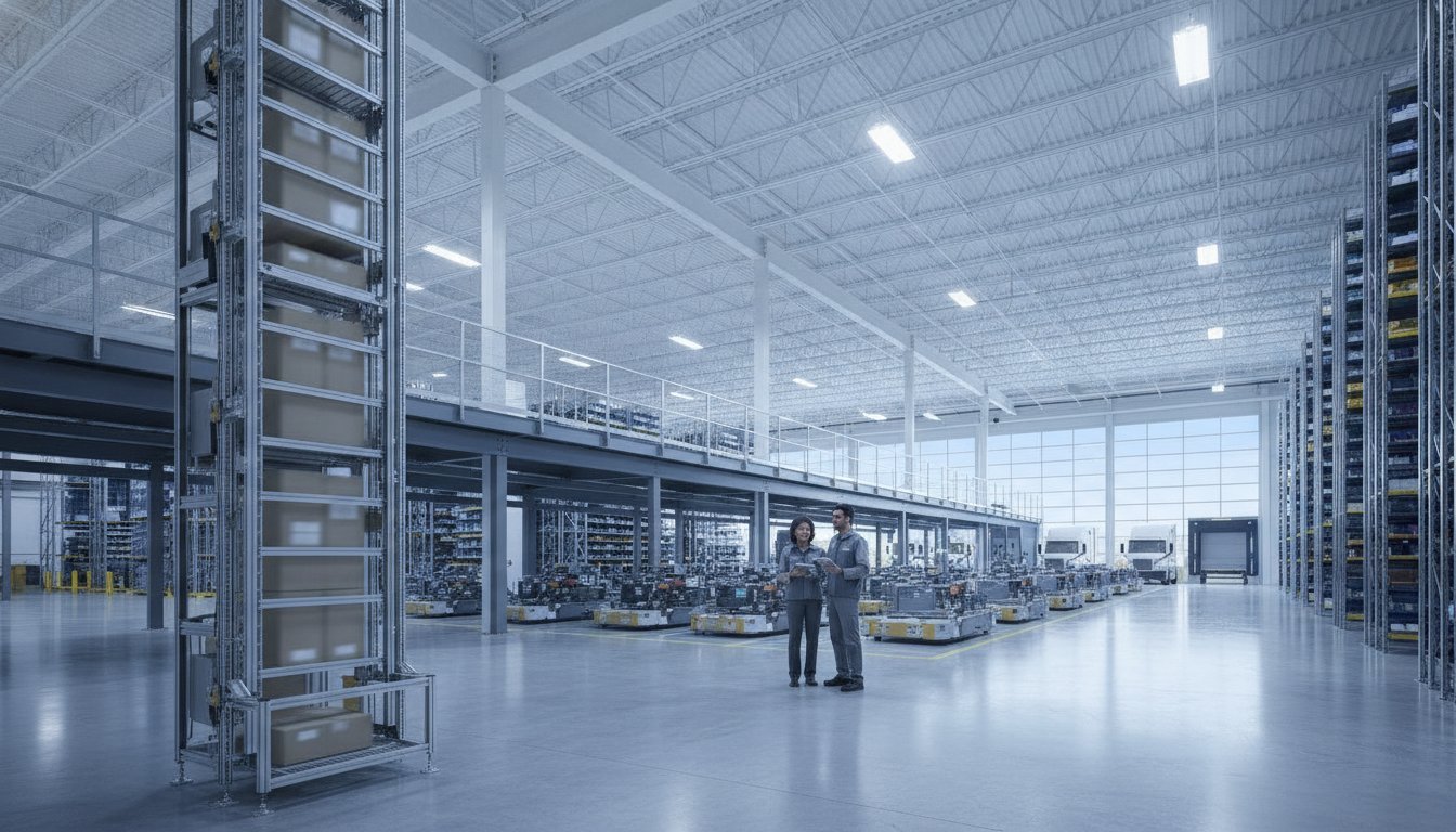 Vertical Conveyors: Maximizing Facility Footprint and Multi-Level Flow