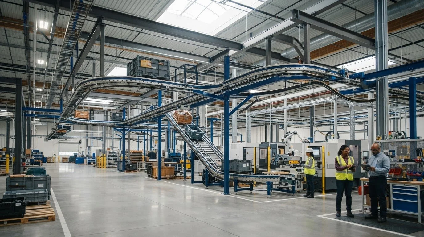 Overhead Conveyor Systems: Design, Applications, and Selection Guide