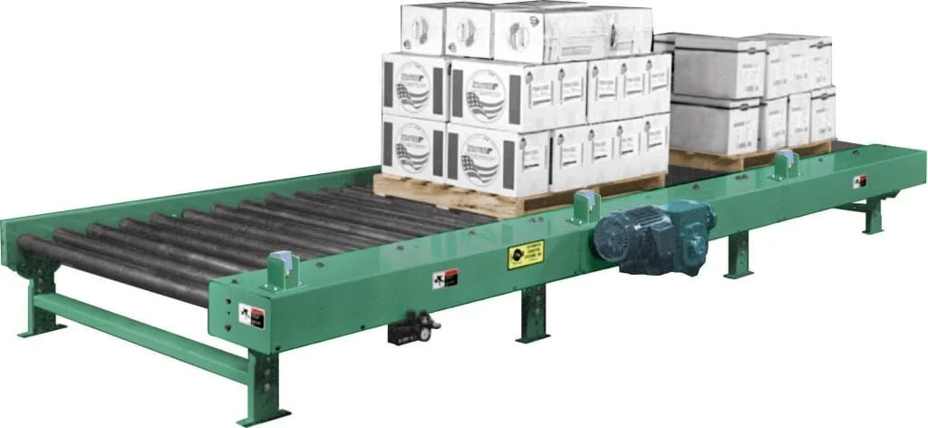251ACDE Heavy Duty Air Operated Roller Chain Pallet Conveyor