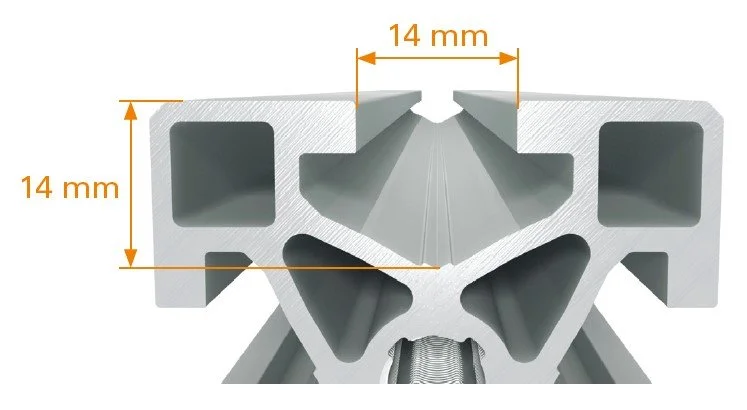 Robotunits 14mm Uniform Slot Size Extrusion System