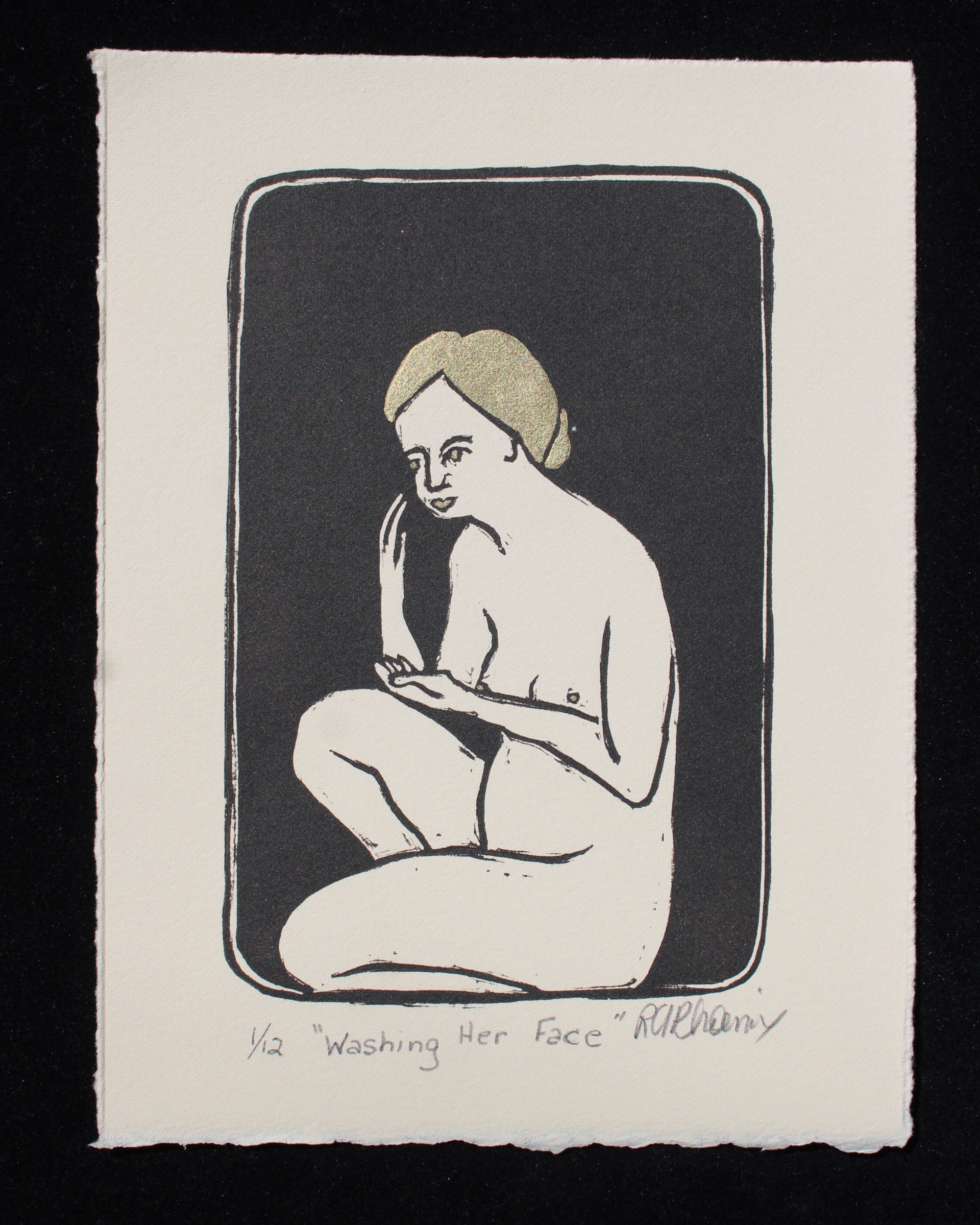 "Washing Her Face"
Collaboration with my daughter (SarahNoorPhoenix.com) who sketched the image.
Fits a standard 6 x 8 frame
