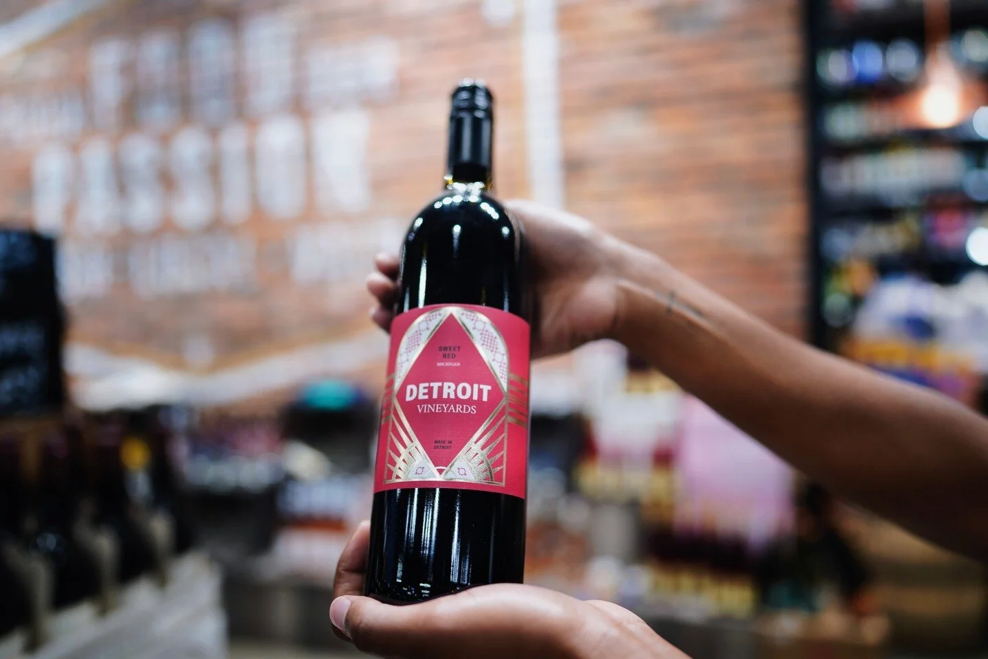 Wine down this Wednesday with @Detroit_Vineyards. You can find this local favorite along with more Michigan made selections in our wine section. #RivertownMarket #Fresh #Local #MadeinMichigan