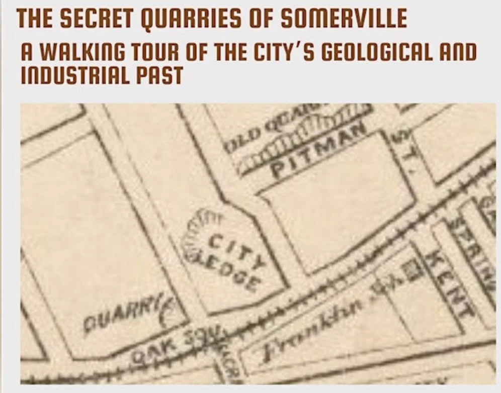 Back by popular demand! In cased you missed these well-attended tours this summer, this Saturday, November 1, at 11am is another chance to discover the secret quarries of Somerville before the snow covers them up! Tickets available on eventbrite http