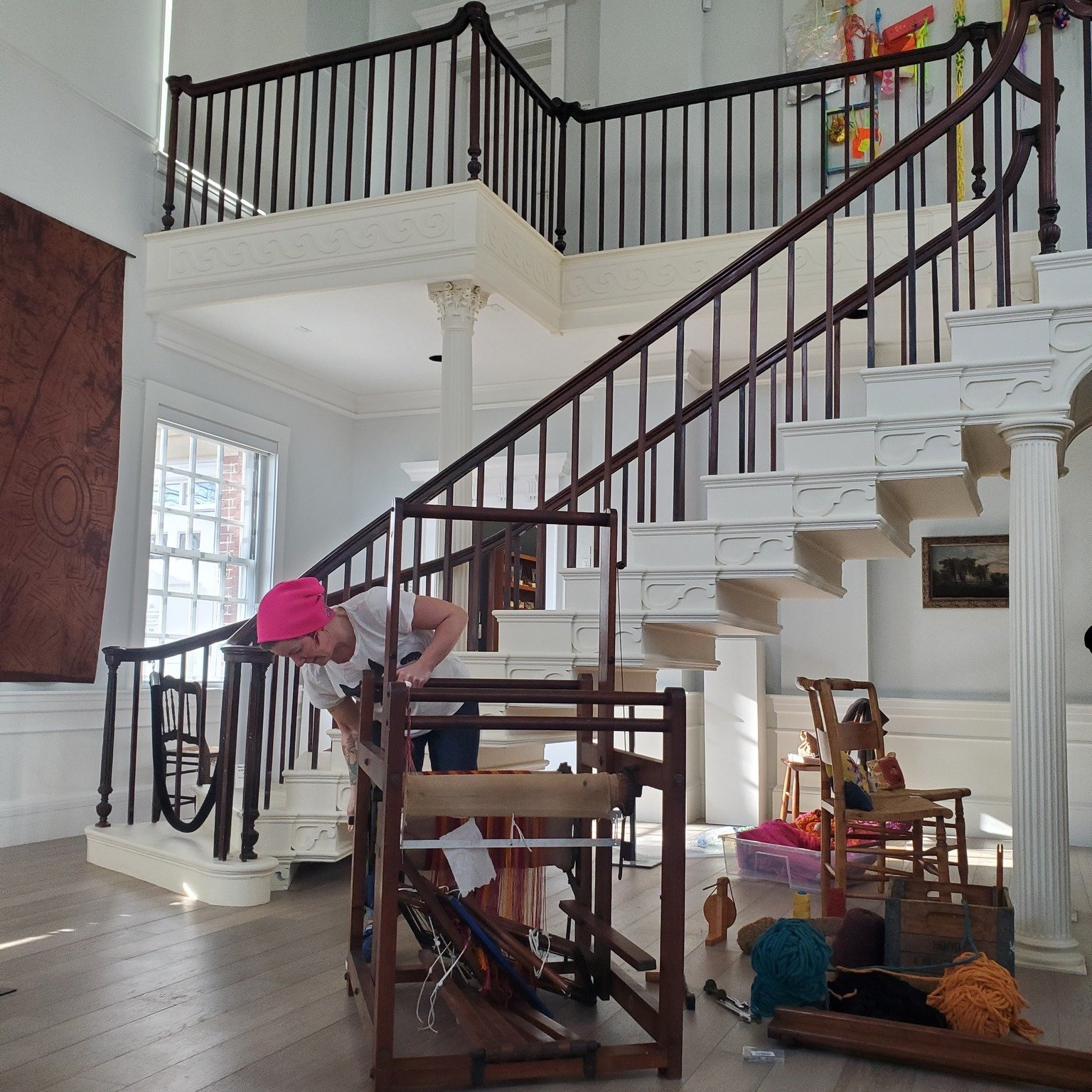 Behind the scenes at the Somerville Museum as we put the final touches on Crafting the Mind

This powerful exhibition of contemporary fiber art is rooted in a remarkable local history. In 1818, McLean Hospital, New England's first psychiatric hospita