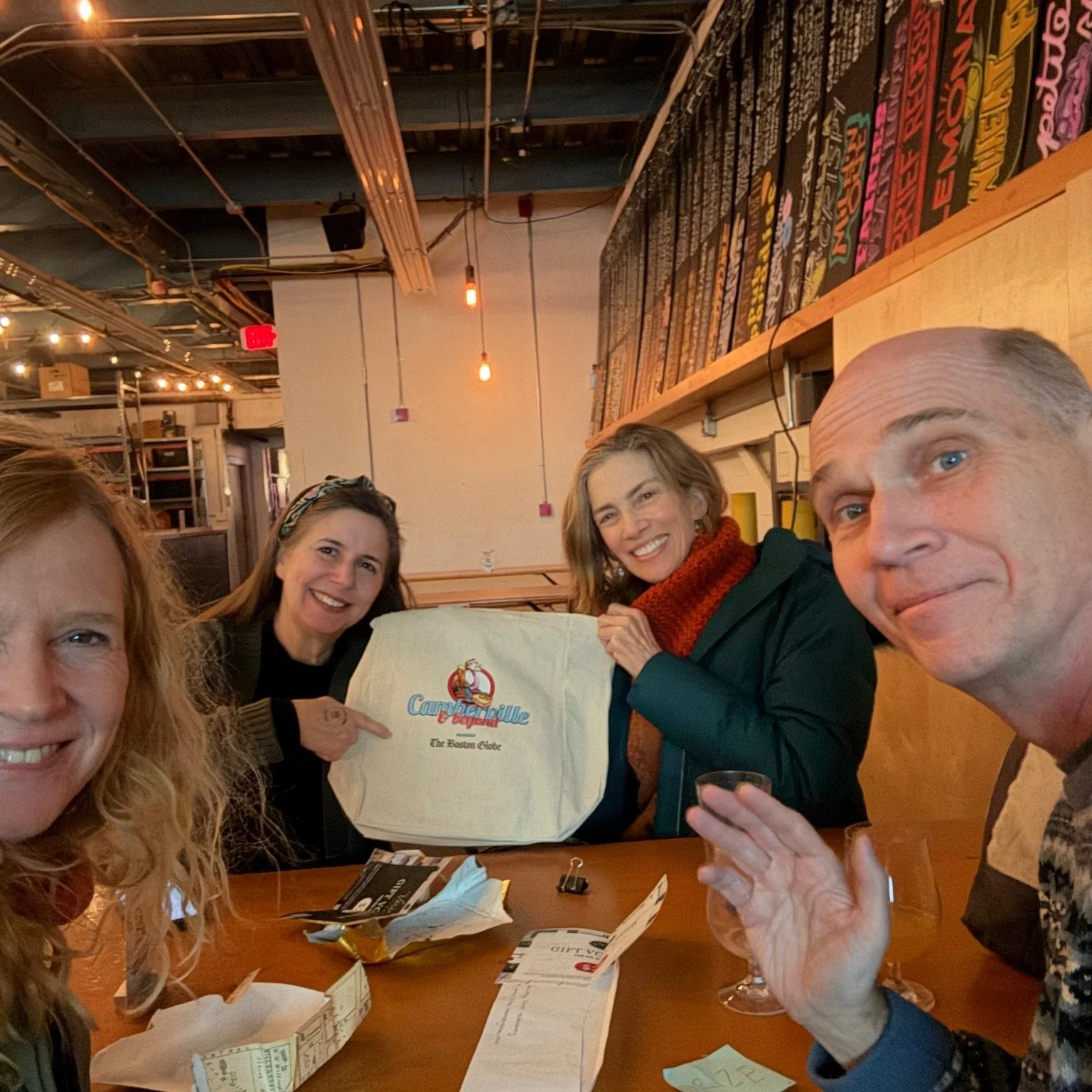 Dan Breen and the Somerville Museum dream team go on to win the Boston Globe's Camberville Trivia Night at Aeronaut following a rousing Tavern Talk on the Henry Knox story, Part 1. Thanks to all who came out on a snowy night. Henry Knox would be prou