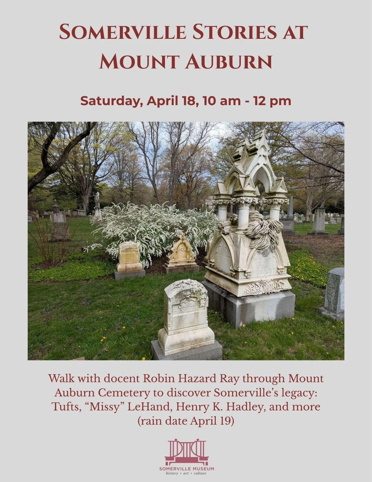 Somerville Stories at Mt. Auburn Cemetery