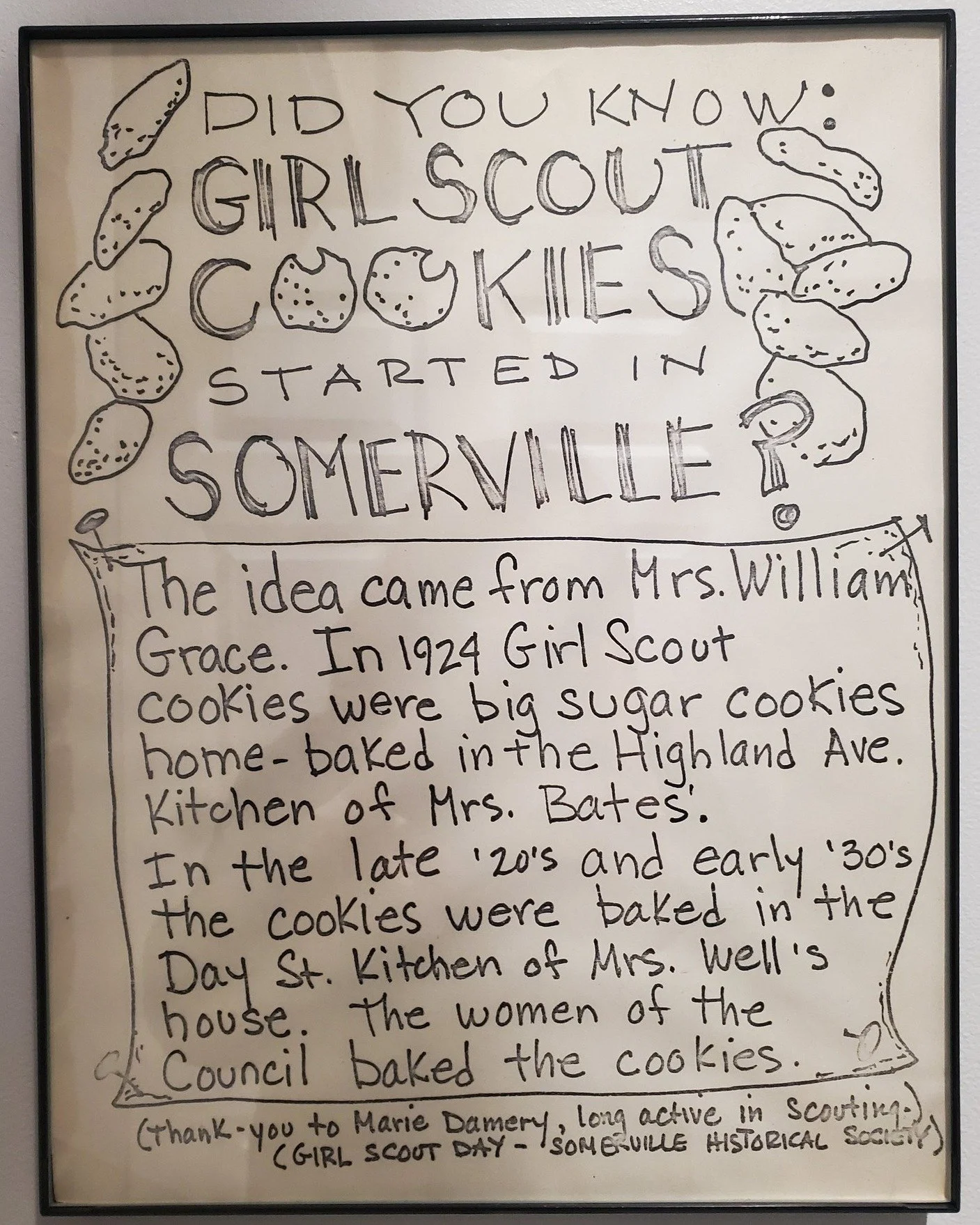 As National Girl Scout Week comes to a close, we&rsquo;re celebrating Girl Scouts past and present while sharing a fun piece of local history from the Somerville Museum collection.

We recently found this sign and added it to the History on the Line 