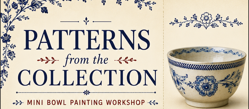 PATTERNS  from the f COLLECTION MINI BOWL PAINTING WORKSHOP