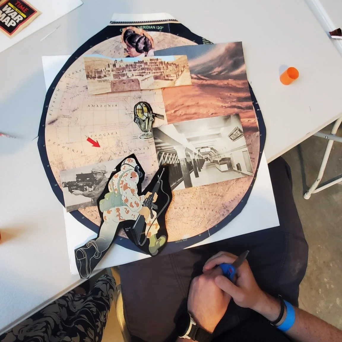 One Night Art School was such a fun night!

We loved seeing so many people stop by the Somerville Museum table to experiment with Collage with the Collection, cutting, layering, rearranging, and transforming images from the past into something comple
