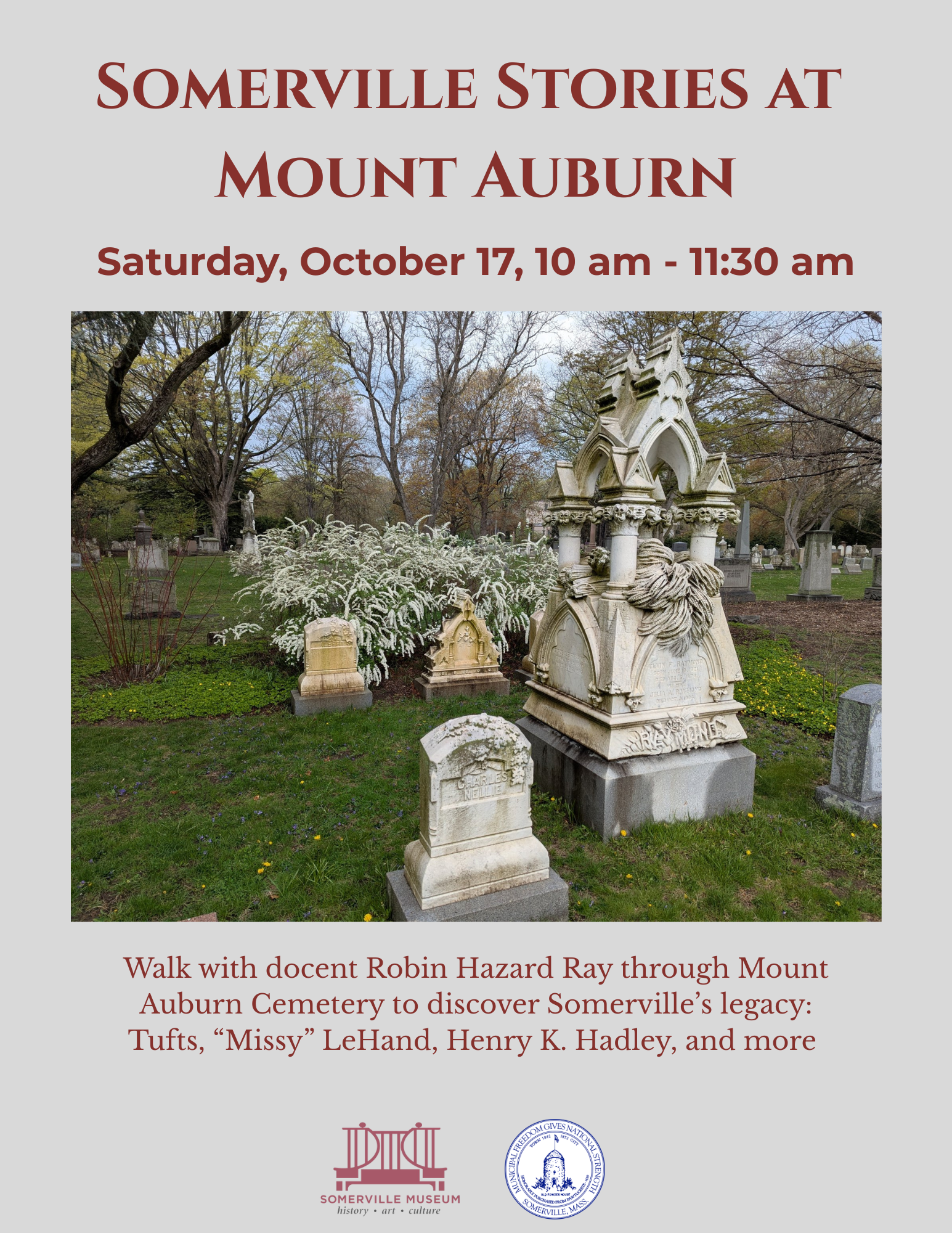 Walking Tour:  Stories of Mt. Auburn