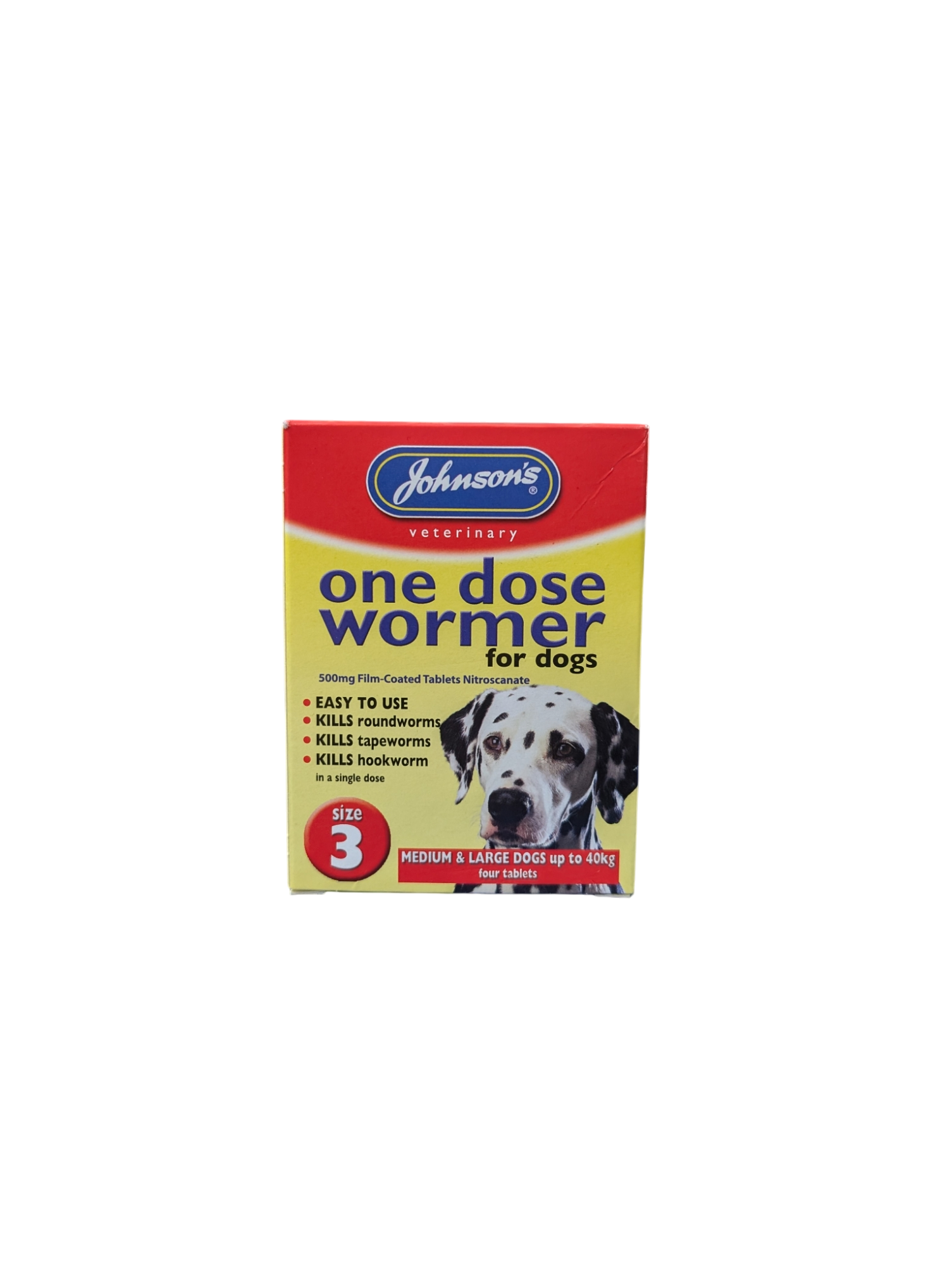 Johnsons One Dose Wormer for Dogs up to 40kg