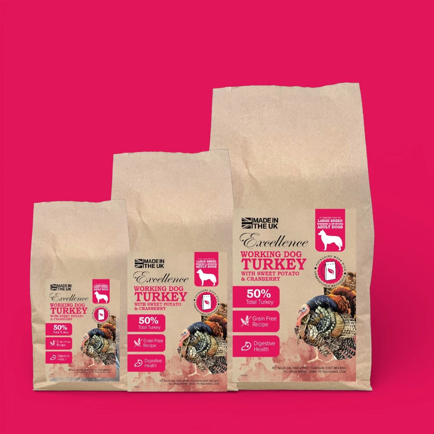 Large breed hypo allergenic dog kibble