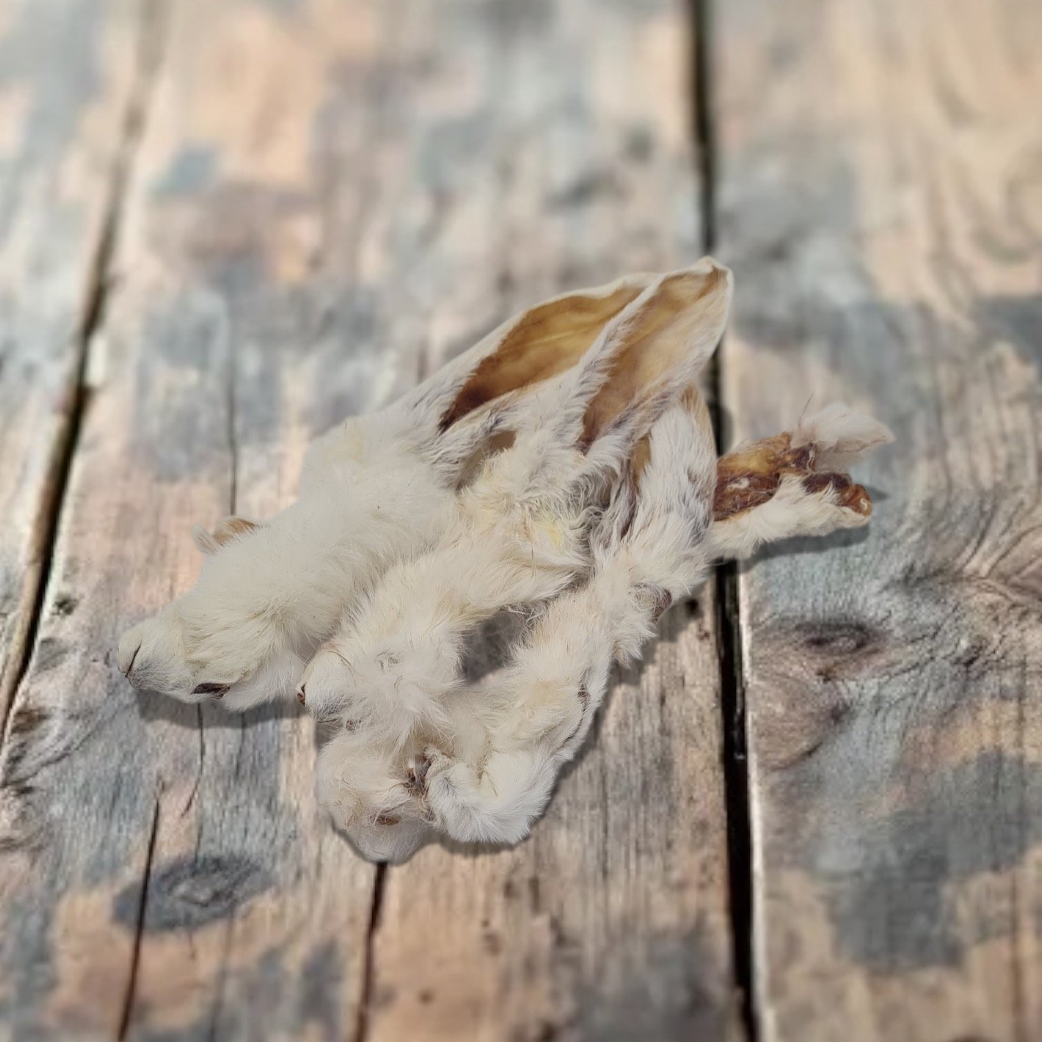 Premium Natural Hairy Rabbit Ears For Dogs & Puppies