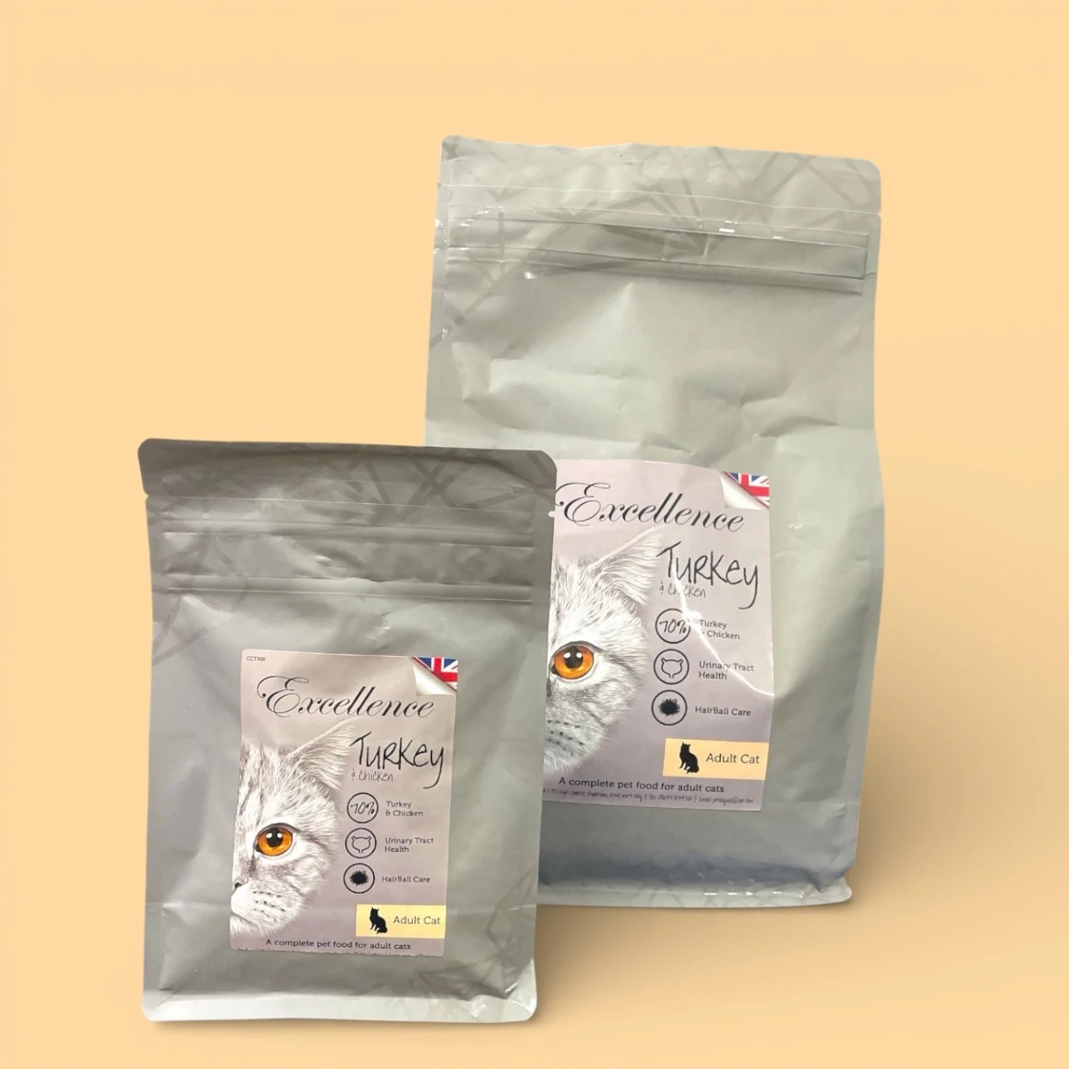 Grain Free Adult Cat Food | 70% Turkey & Chicken UK