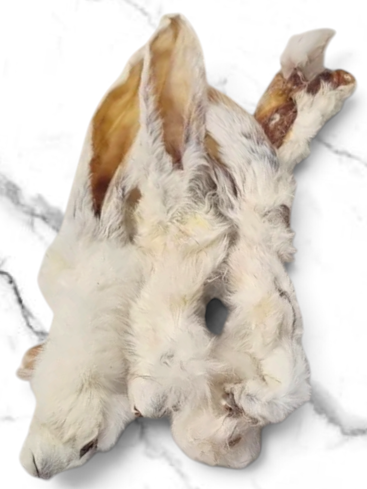 Premium Natural Hairy Rabbit Ears For Dogs & Puppies