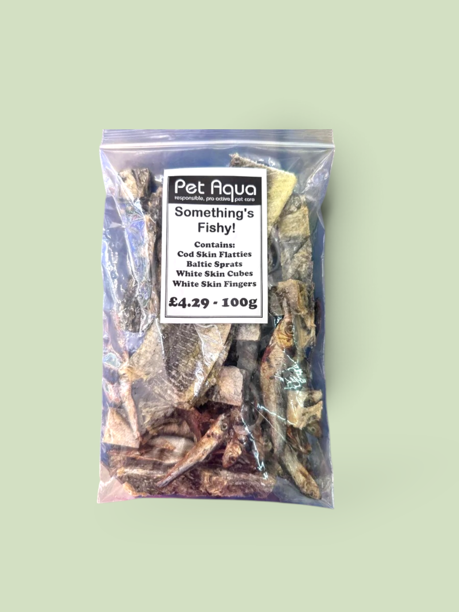 Something's Fishy – Natural Mixed Fish Treats for Dogs & Puppies 100g