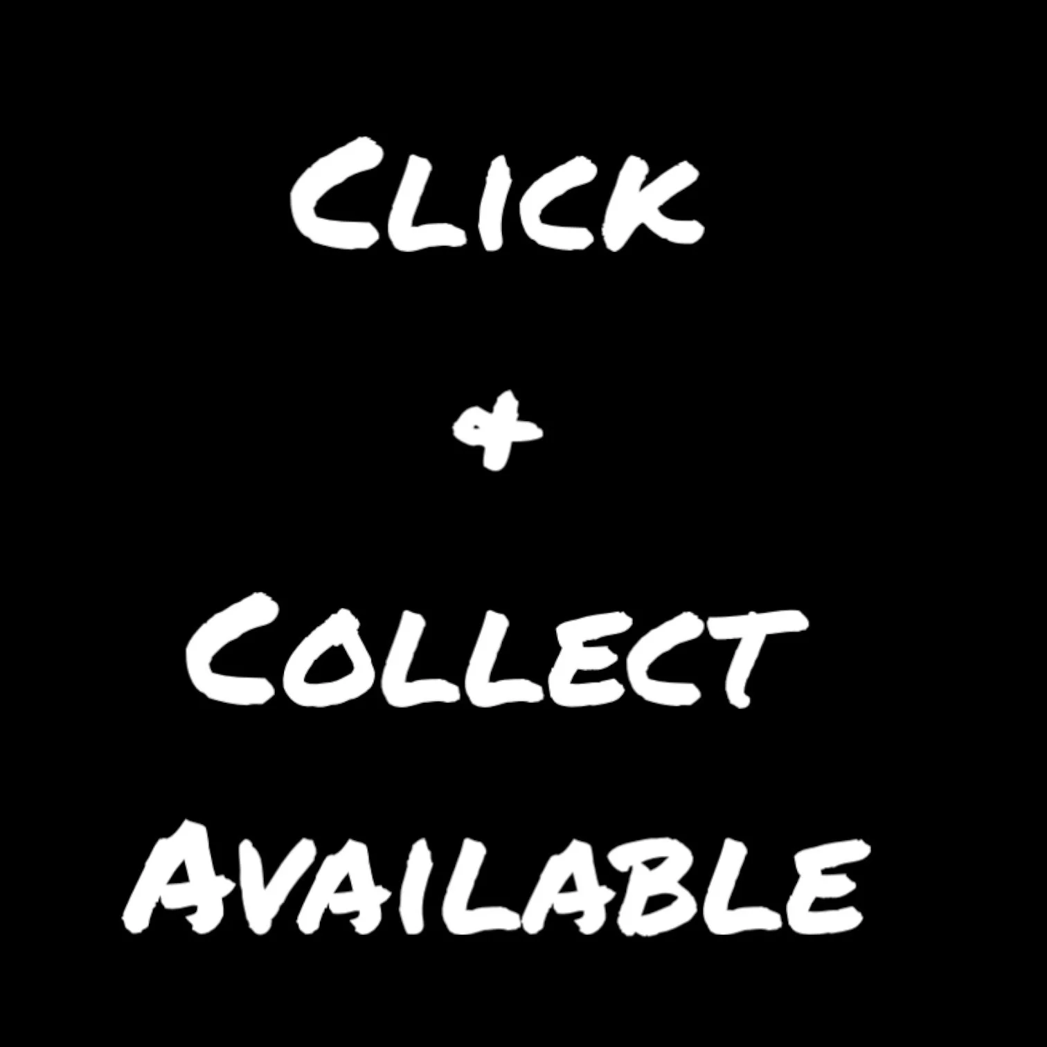 Text "Click + Collect Available" on black background.
