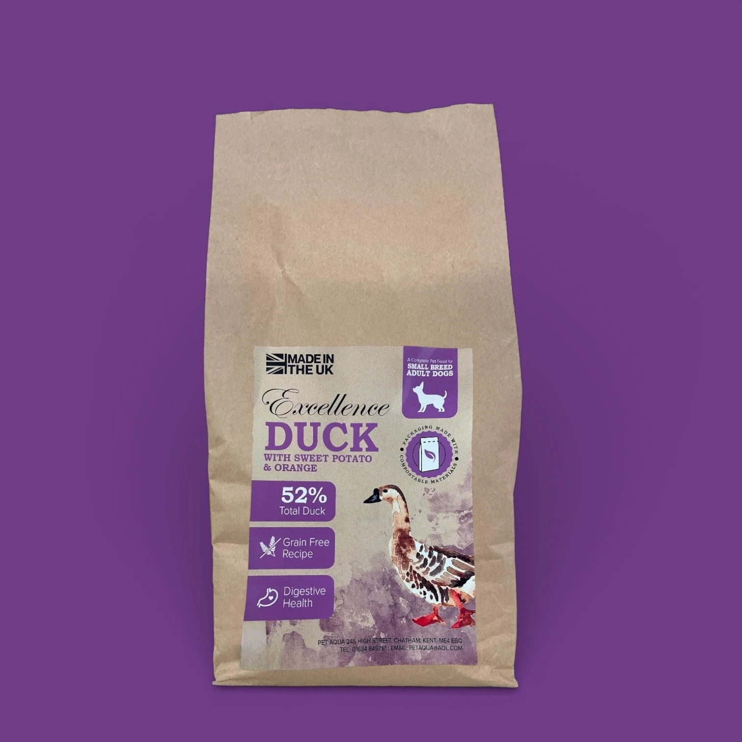 Duck Dog Food for Small Breeds | Hypoallergenic & Natural