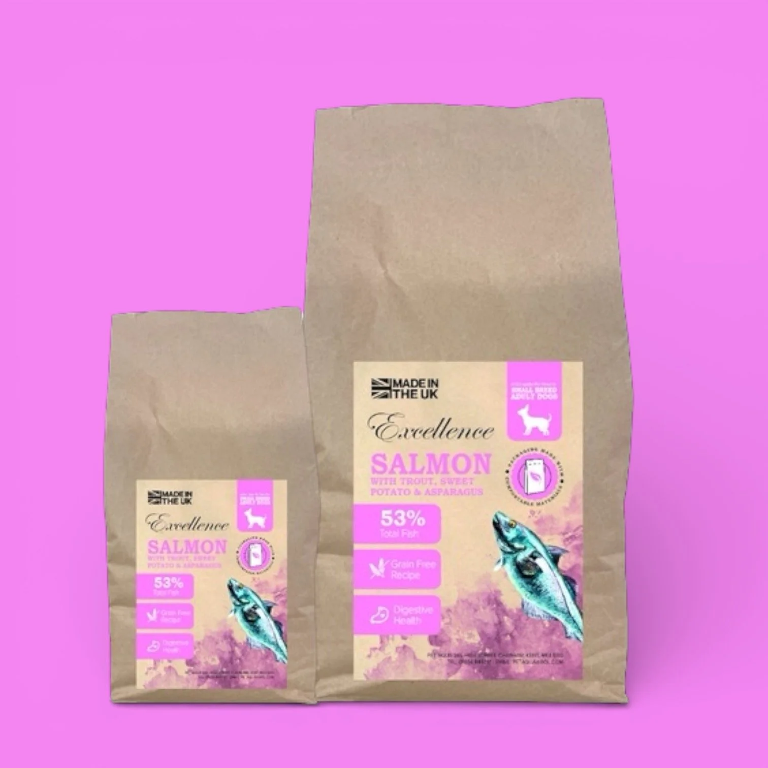 Salmon grain free small breed kibble