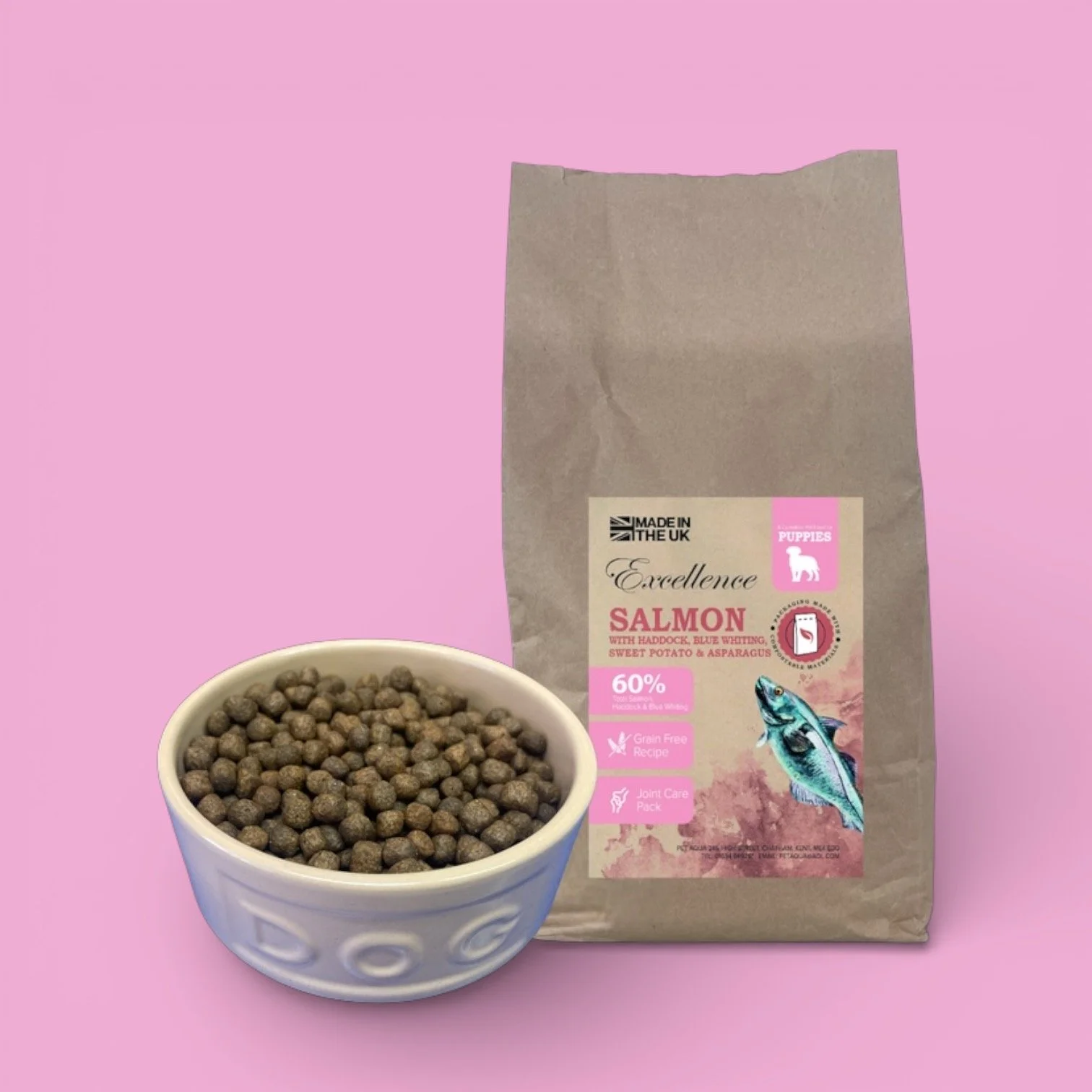 Salmon & White Fish Puppy Kibble | Natural & Sensitive