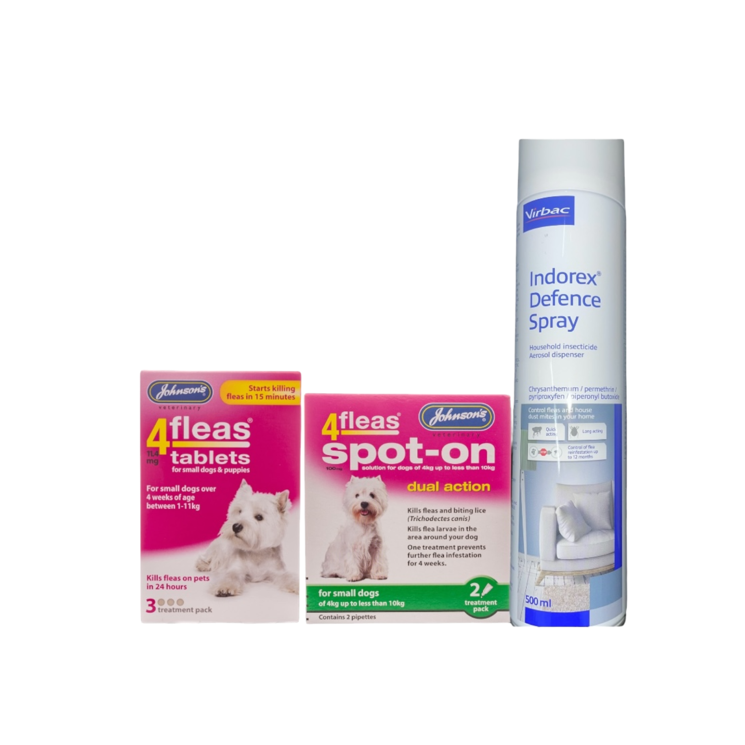 Small Dog Flea Bundle. 4-10kg