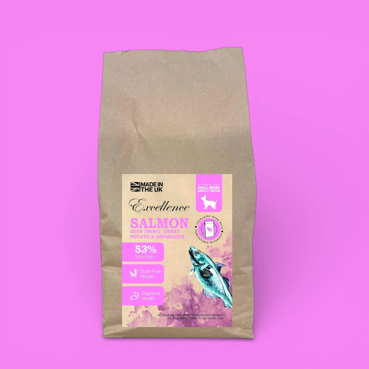 Small Breed Dog Food | Grain Free Salmon & Trout UK