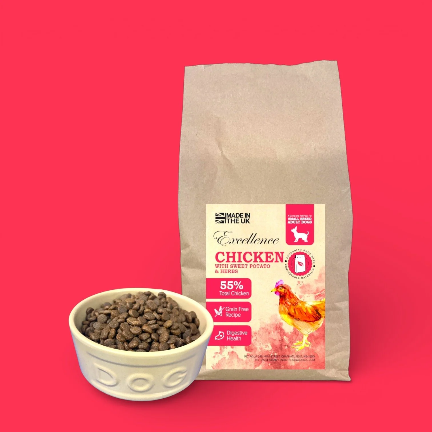 Small Breed Chicken Dog Food | Natural & Grain Free UK