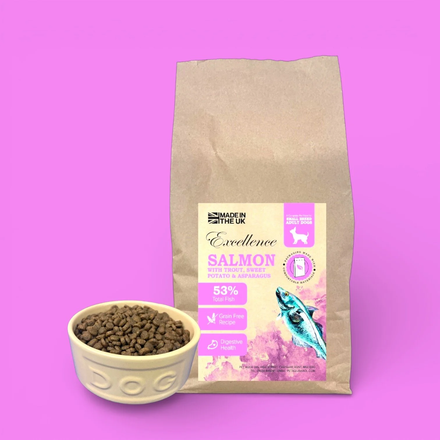 Small Breed Dog Food | Grain Free Salmon & Trout UK